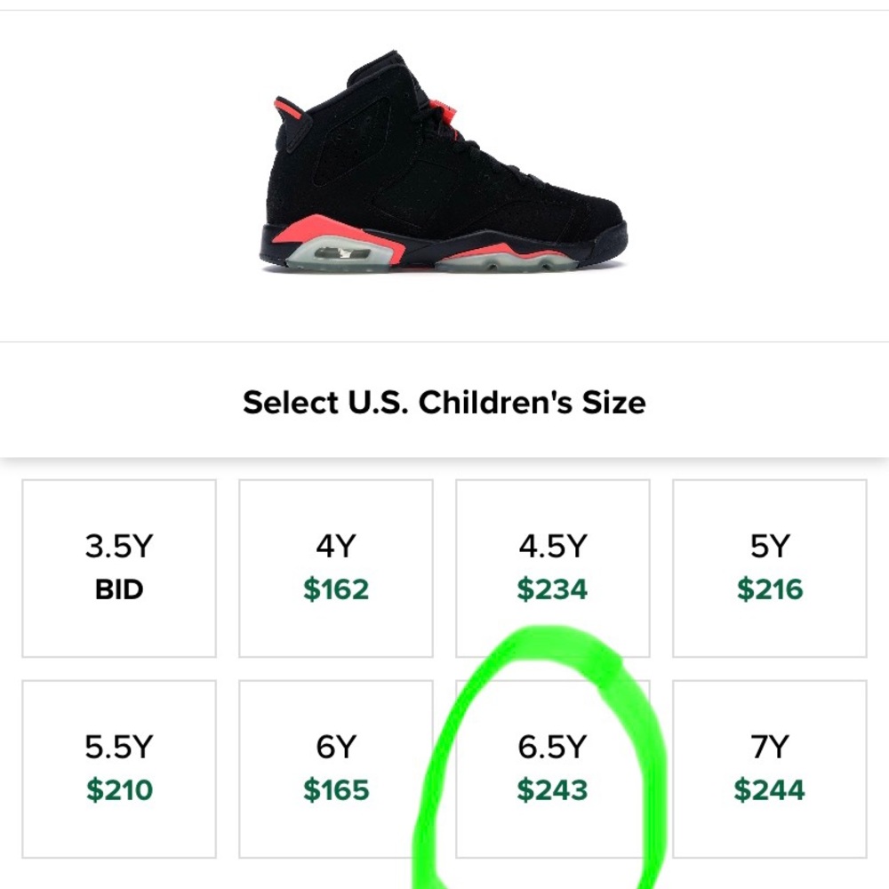 Jordan Retro 6s “Infared”